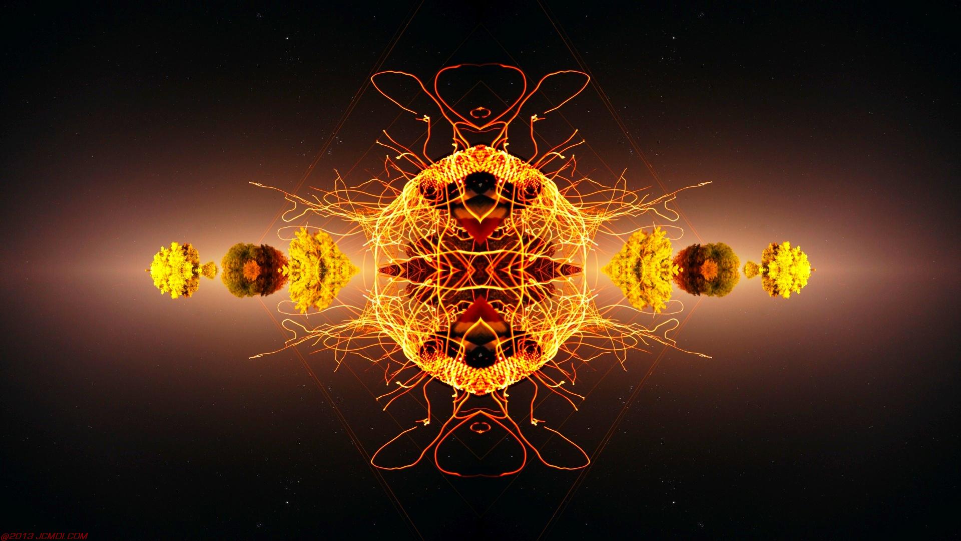 Chimney Sparks Abstract Artwork Timelapse Still Images